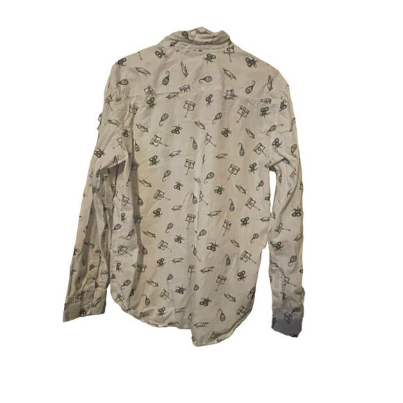 Fantastic Beasts by Hot Topic Mens White Casual Button Front Shirt Size Large - Picture 5 of 16